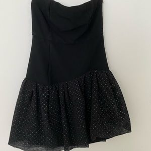maje mini black dress